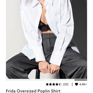 Freda oversized button up size L